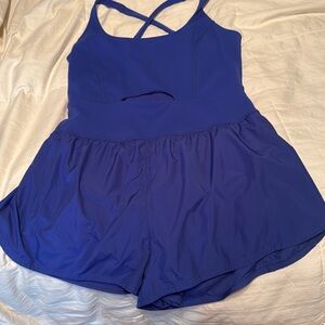 Royal blue free people romper
